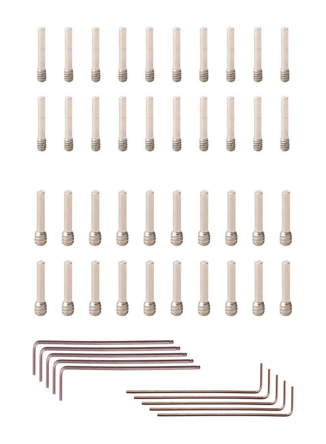 Rchobbytop Steel Screw Shaft M3x2.0x12mm (20pcs) & M4x2.5x12mm (20pcs), 1.5mm (5pcs) & 2mm (5pcs) Hex Key for Axial RC4WD HPI Arrma MST Team Associated Traxxas RC Crawler Truck Buggy - Image 1